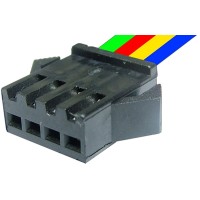 Cablu de semnal, 4 pini, mama, lungime 20cm - 128085