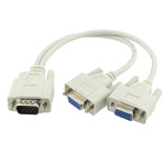 Cablu adaptor VGA, 15 pini tata la 2xVGA, 15 pini mama, L100630