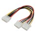 Adaptor alimentare Molex, 1 tata - 2 mama - 128221 Adaptor alimentare Molex, 1 tata - 2 mama - 128221