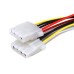 Adaptor alimentare Molex, 1 tata - 2 mama - 128221 Adaptor alimentare Molex, 1 tata - 2 mama - 128221