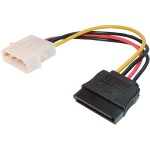 Cablu alimentare Molex - SATA, 15cm - 128245 Cablu alimentare Molex - SATA, 15cm - 128245