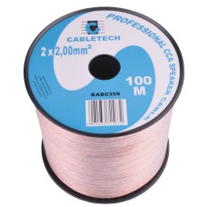 Cablu pentru difuzor, CCA, 2mm², transparent - 402327 Cablu pentru difuzor, CCA, 2mm², transparent - 402327