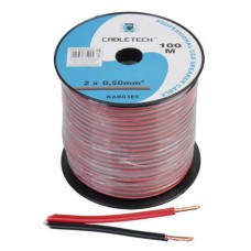 Cablu pentru difuzor, CCA, 0,5mm², rosu, negru - 402344 Cablu pentru difuzor, CCA, 0,5mm², rosu, negru - 402344
