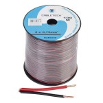 Cablu pentru difuzor, CCA, 0,75mm², rosu, negru - 402345 Cablu pentru difuzor, CCA, 0,75mm², rosu, negru - 402345