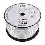 Cablu pentru difuzor, profesional, OFC, 2,5mm², ecranat, Kruger&Matz - 402359 Cablu pentru difuzor, profesional, OFC, 2,5mm², ecranat, Kruger&Matz - 402359