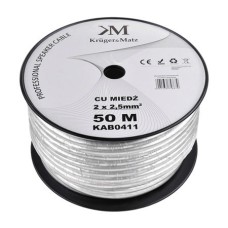Cablu pentru difuzor, profesional, OFC, 2,5mm², ecranat, Kruger&Matz - 402359
