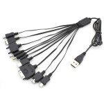 Cablu alimentare USB A, tata, set 10 mufe de incarcare - 127892