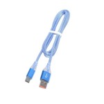Cablu USB tata la type C tata, cu Led, D8-32C, 196743 Cablu USB tata la type C tata, cu Led, D8-32C, 196743