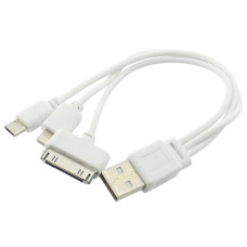 Cablu incarcare USB, cu 3 mufe, 201773 Cablu incarcare USB, cu 3 mufe, 201773