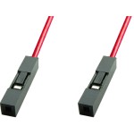 Cablu pentru teste, 1 pin, rosu, lungime 30cm - 128110