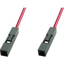 Cablu pentru teste, 1 pin, rosu, lungime 30cm - 128110