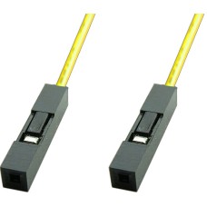 Cablu pentru teste, 1 pin, galben, lungime 30cm, 128112 Cablu pentru teste, 1 pin, galben, lungime 30cm, 128112