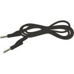 Cablu siliconic, borna tata-borna tata, culoarea neagra - 129073