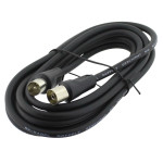 Cablu prelungitor antena TV, 1.8m, negru, L103884