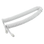 Cablu telefon, spiralat, alb, 2m, 201687