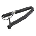 Cablu telefon, spiralat, negru, 2m, 201688