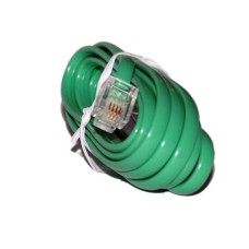 Cablu telefonic, lungime 2m, verde - 402025