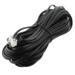 Extensie cablu telefonic, negru, 15m, L103332