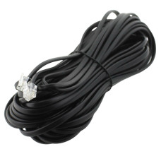 Extensie cablu telefonic, negru, 15m, L103332