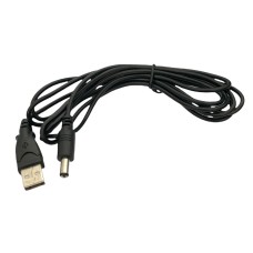 Cablu de alimentare USB-DC tata, 2.5x5.5x11.5mm, lungime 60cm, 127890