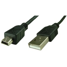 Cablu mini USB tata - USB A tata, lungime 0,9m - 127908