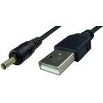 Cablu de alimentare USB - DC tata, 1,5x4x9mm, lungime 70cm - 127955