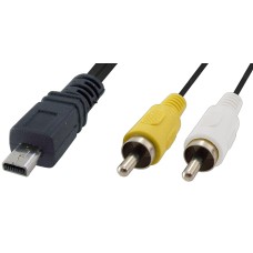 Cablu pentru aparate foto Nikon, 2RCA tata, lungime 1,3m - 128042