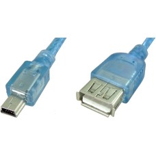 Cablu mini USB tata - USB A mama, lungime 20cm - 128066