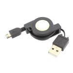 Cablu de alimentare micro USB - USB A tata, extensibil 70cm - 128162