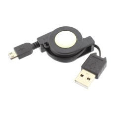 Cablu de alimentare micro USB - USB A tata, extensibil 70cm - 128162