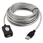 Cablu prelungitor USB activ, USB A, tata-USB A mama, 10m - 128179 Cablu prelungitor USB activ, USB A, tata-USB A mama, 10m - 128179