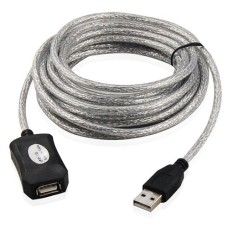 Cablu prelungitor USB activ, USB A, tata-USB A mama, 10m - 128179 Cablu prelungitor USB activ, USB A, tata-USB A mama, 10m - 128179