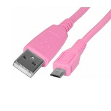 Cablu USB A tata - micro USB tata, roz, 1m - 171898 Cablu USB A tata - micro USB tata, roz, 1m - 171898