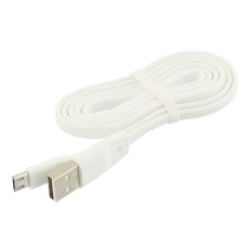 Cablu USB - micro USB, flexibil, alb, 1m - 171964