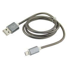 Cablu USB A tata la micro USB, metalic, 1m, 196726 Cablu USB A tata la micro USB, metalic, 1m, 196726