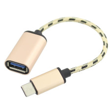 Cablu OTG, USB A mama la Type C, 15cm, 196734