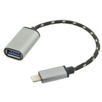 Cablu OTG, USB A mama, compatibil cu iPhone, 15cm, 196735
