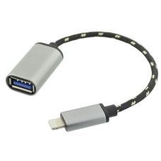 Cablu OTG, USB A mama, compatibil cu iPhone, 15cm, 196735