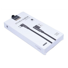 Cablu USB tata, la micro USB, 1m, cu mufe cotite, 196855 Cablu USB tata, la micro USB, 1m, cu mufe cotite, 196855