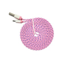 Cablu USB tata la micro USB, tata, plat, cu panza, 1m, 201772 Cablu USB tata la micro USB, tata, plat, cu panza, 1m, 201772