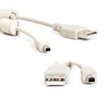 Cablu USB AM-BM, mini HP, cu filtru, 1,5m - 402190 Cablu USB AM-BM, mini HP, cu filtru, 1,5m - 402190