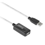 Cablu prelungitor USB activ, USB A, tata-USB A mama, 5m - 402202