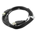 Cablu USB A mufa, USB B mufa, USB 2.0, lungime 3m, negru, ASSMANN, AK-300102-030-S, T145480
