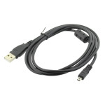 Cablu UC-E6, USB A mufa, USB 2.0, lungime 1.5m, negru, AKYGA, AK-USB-20, T145934