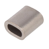 Set 100 inele de prindere din aluminiu, pentru cablu de 5mm, DROMET, S000556