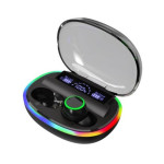 Casti HD Sound TWS, fara fir, cu power bank si display, BT-36, negru, 196966 Casti HD Sound TWS, fara fir, cu power bank si display, BT-36, negru, 196966