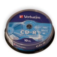 CD-R 700MB, 52X, 10 bucati, Verbatim - 401479