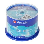 CD-R 700MB, 52X, 50 bucati, Verbatim - 401483