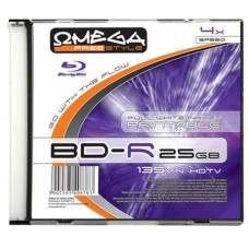 Blue-Ray 25GB, 4X, carcasa slim, printabil, Omega - 401487