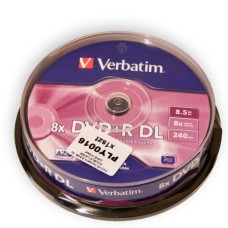 DVD+R, Double Layer, 8,5GB, 8X, 10 bucati, Verbatim - 401504